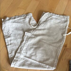 DKNY Cream Chinos Relaxed Fit Lightweight